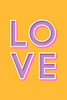 Orange Love Poster Print - Martina