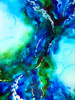 Green Blue Poster Print - Alyson Storms