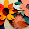 Paper Flowers 6 Poster Print - Screendoor
