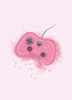 Gamer Splash Pink Poster Print - Aminah Eleonora