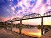 Walnut Bridge Sunset Poster Print - Rachel Lee
