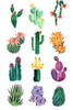 Collection of cacti Poster Print - Blursbyai Rosana Laiz