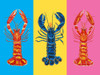 Lobster Langoustines Pop Art Poster Print - Alice Straker