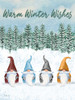 Warm Winter Gnomes Vertical Poster Print - Paul Brent