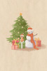 Snowman And Cat Poster Print - Xuan Thai
