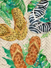 Jungle Flip Flops Vertical Poster Print - Paul Brent