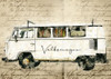 classic vw combi Poster Print - Senja Studio Lembayung