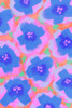 Purple Flowers Pattern Poster Print - Treechild