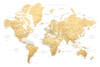 Rossie world map in Spanish Poster Print - Blursbyai Rosana Laiz