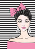 Bow Girl Poster Print - Martina