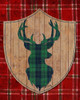 Tartan Shield on Plaid I Poster Print - Elizabeth Medley