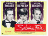 Sabrina, British Poster, L-R: Humphrey Bogart, Audrey Hepburn, William Holden, 1952. Poster Print