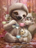 SLOTH THE BARISTA Poster Print - Adam Lawless