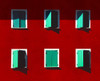 Green on red Poster Print - Arnon Orbach