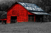 Rock City Barn 4 Custom Color BW Mask Poster Print - Rachel Lee