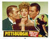 Pittsburgh, Us Lobbycard, From Left: Randolph Scott, Marlene Dietrich, John Wayne, 1942 Poster Print