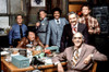 Barney Miller,: Ron Carey, Jack Soo, James Gregory, Ron Glass, Hal Linden, Max Gail, Abe Vigoda, 1975-82,Columbia Pictures Television/Courtesy Everett Collection Poster Print
