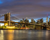 USA-New York The Brooklyn Bridge and New York City skyline Poster Print - Hollice Looney # VARPDXUS33HLL0088