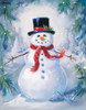 A Frosty Snowman Poster Print - Susan Comish # VARPDXSCM200801