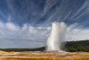 Old Faithful geyser erupting-a cone geyser in the Upper Geyser Basin Poster Print - Adam Jones # VARPDXUS51AJE0574