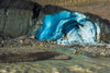 Blue ice and meltwater at the toe of the Athabasca Glacier-Jasper National Park-Alberta-Canada Poster Print - Russ Bishop # VARPDXCN01RBS0119