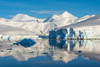Snow covered island and iceberg with reflection in South Atlantic Ocean-Antarctica Poster Print - Keren Su # VARPDXAN02KSU0261