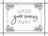 Wash Your Worries Away Poster Print - Cindy Jacobs # VARPDXCIN3607