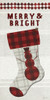 Merry And Bright Stocking Poster Print - Cindy Jacobs # VARPDXCIN3552