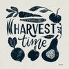 Harvest Lettering I Blue Poster Print - Becky Thorns # VARPDX75121