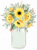 Mason Jar Floral 2 Poster Print - Kimberly Allen # VARPDXKARC2990B