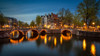 Europe-The Netherlands-Amsterdam-Canal scene at sunset Poster Print - Jaynes Gallery # VARPDXEU20BJY0350