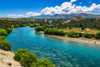 River view from the Upper Clutha River Track-Central Otago-South Island-New Zealand Poster Print - Russ Bishop # VARPDXAU03RBS0294