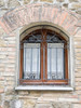Italy-Tuscany-Province of Siena-Montalcino Iron-barred window Poster Print - Julie Eggers # VARPDXEU16JEG2029