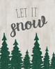 Let It Snow Forest Poster Print - CAD Designs # VARPDX47489