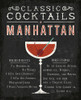 Classic Cocktail Manhattan Poster Print - Michael Mullan # VARPDX32906