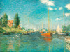 Red Boats 1875 Poster Print - Claude Monet # VARPDX67076