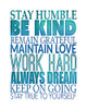 Stay Humble Poster Print - SD Graphics Studio # VARPDX14071DG