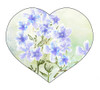 Sweet Spring Floral Heart Poster Print - Diannart # VARPDX17845D