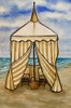 Golden Beach Cabana Poster Print - Nicholas Biscardi # VARPDX16895C