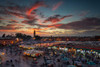 Sunset Over Jemaa Le Fnaa Square In Marrakech-Morocco Poster Print - Dan Mirica # VARPDX1093527