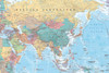 Asia And Middle East Map Poster Print