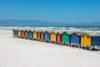 Muizenberg Cape Town Huts I Poster Print - Richard Silver