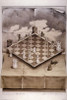 Folded Chess Set - Optical Illusion Art Poster Poster Print - Item # VARNMR24195