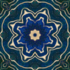 Gold Blue Tile Poster Print - Andrea Haase # VARPDX82527