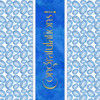 Indigo Amoeba Congratulations Poster Print - Tina Lavoie (12 x 12)