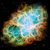 Teal Green Nebula Poster Print - NASA (12 x 12)
