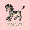 Cute Baby Zebra Poster Print - Tina Lavoie (12 x 12)