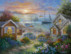 Tranquil Seafront Poster Print - Nicky Boehme (24 x 18)