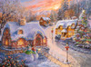 Winter Cottage Glow Poster Print - Nicky Boehme (33 x 24)