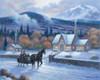Sleighride Home Poster Print - John Zaccheo (30 x 24)